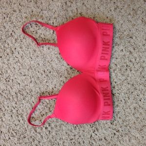 NWOT Pink Wireless T-Shirt Bra